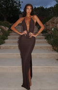 Trending Neither One Of Us Maxi Dress Chocolate