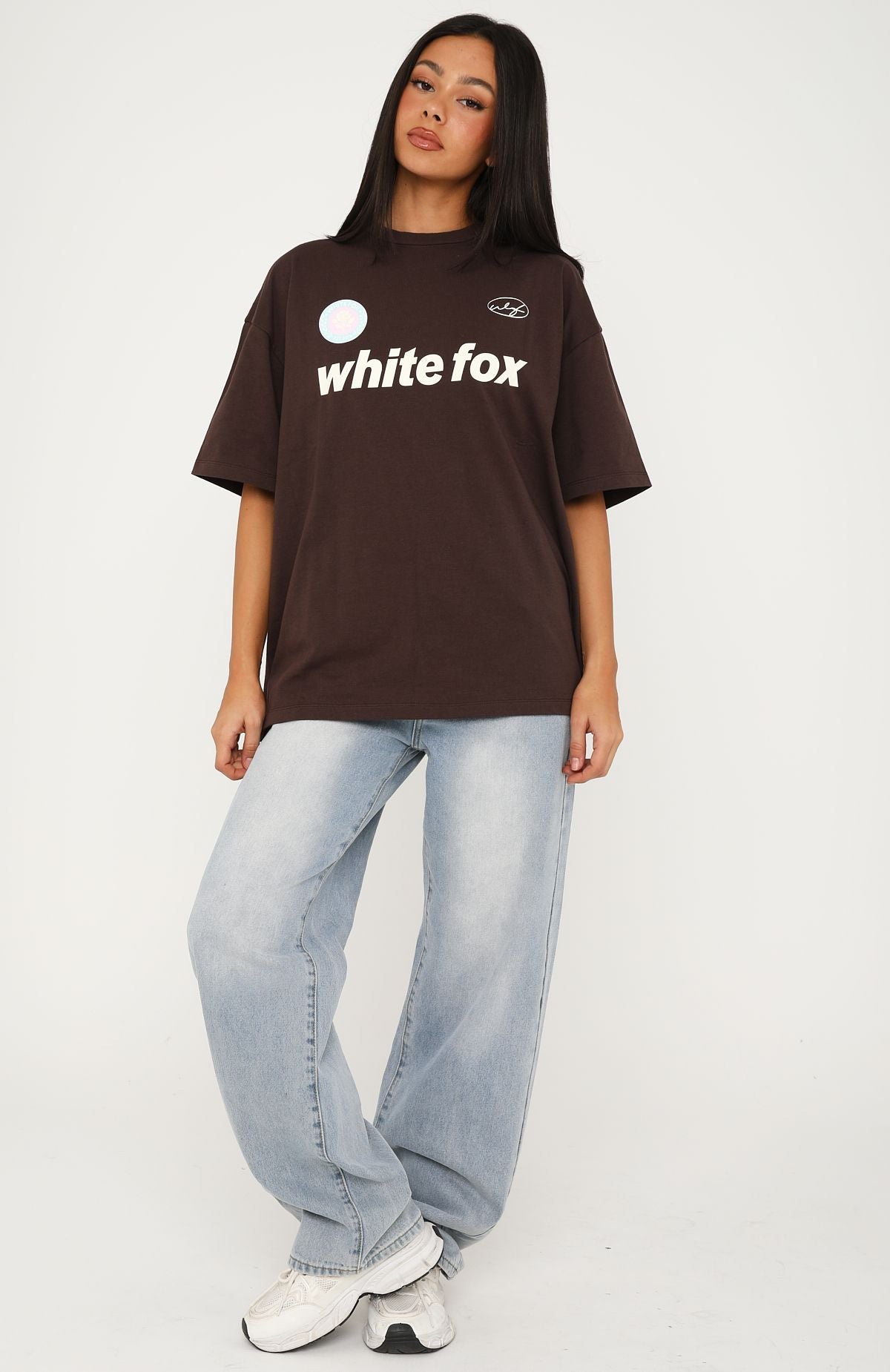 Trending No Matter What Happens Oversized Tee Chocolate