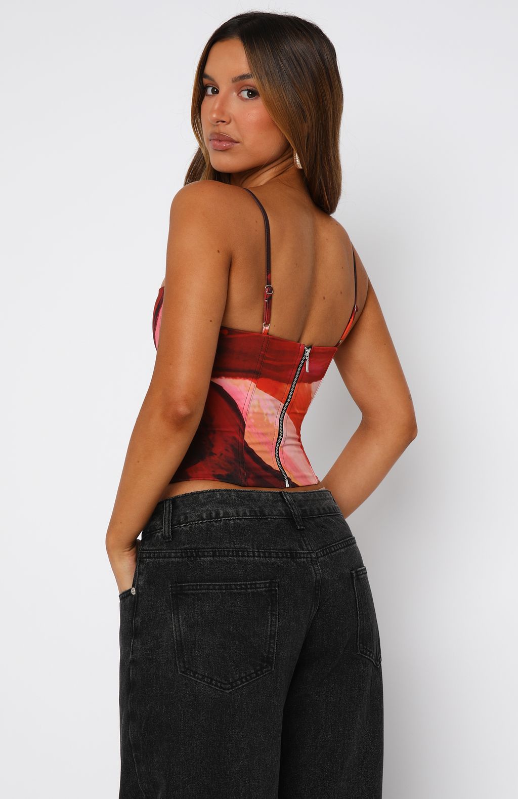 Trending Youll Be Ok Bustier Sunset Petal