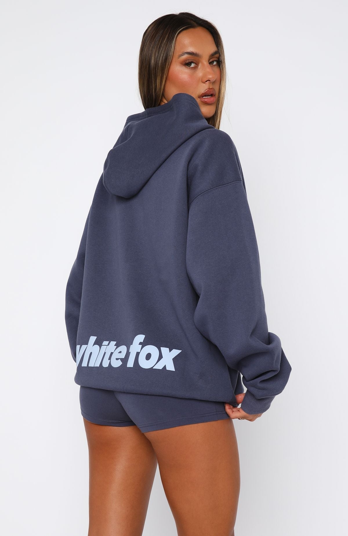 Trending From The Archives Charli Zip Front Hoodie Navy