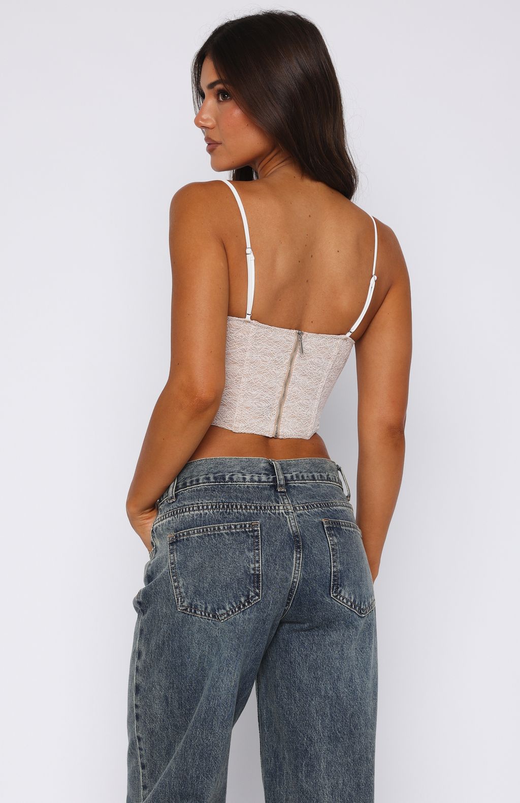 Trending Dont Get Greedy Bustier White