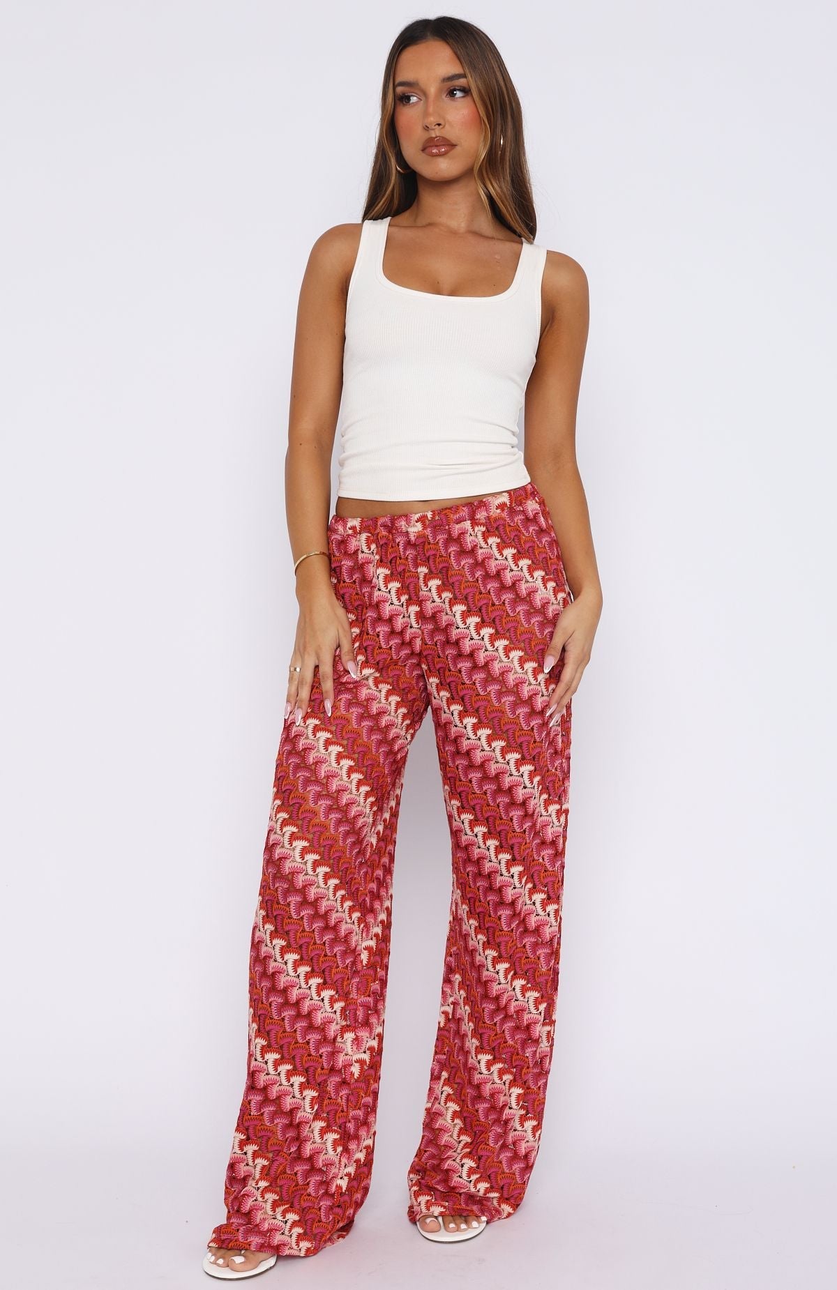 Trending Long Desire Pants Berry