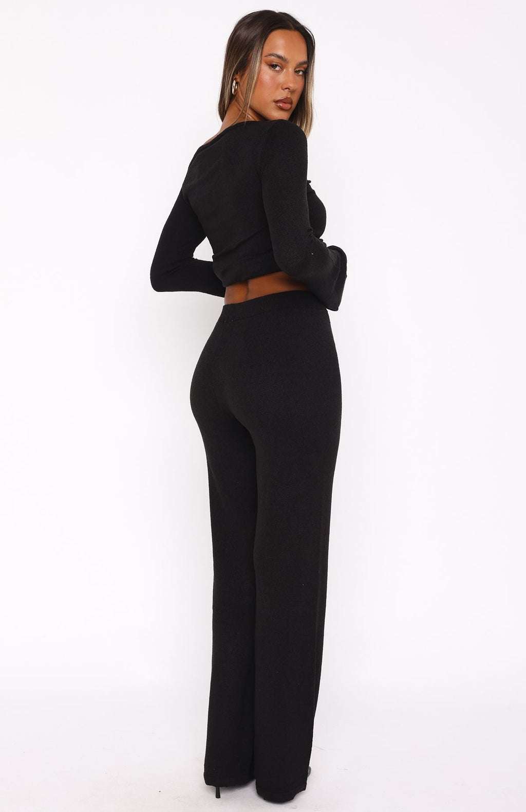 Trending Well Be Fine Knit Pants Black