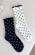 Trending Worth Sharing 2 Pack Socks CreamBlack