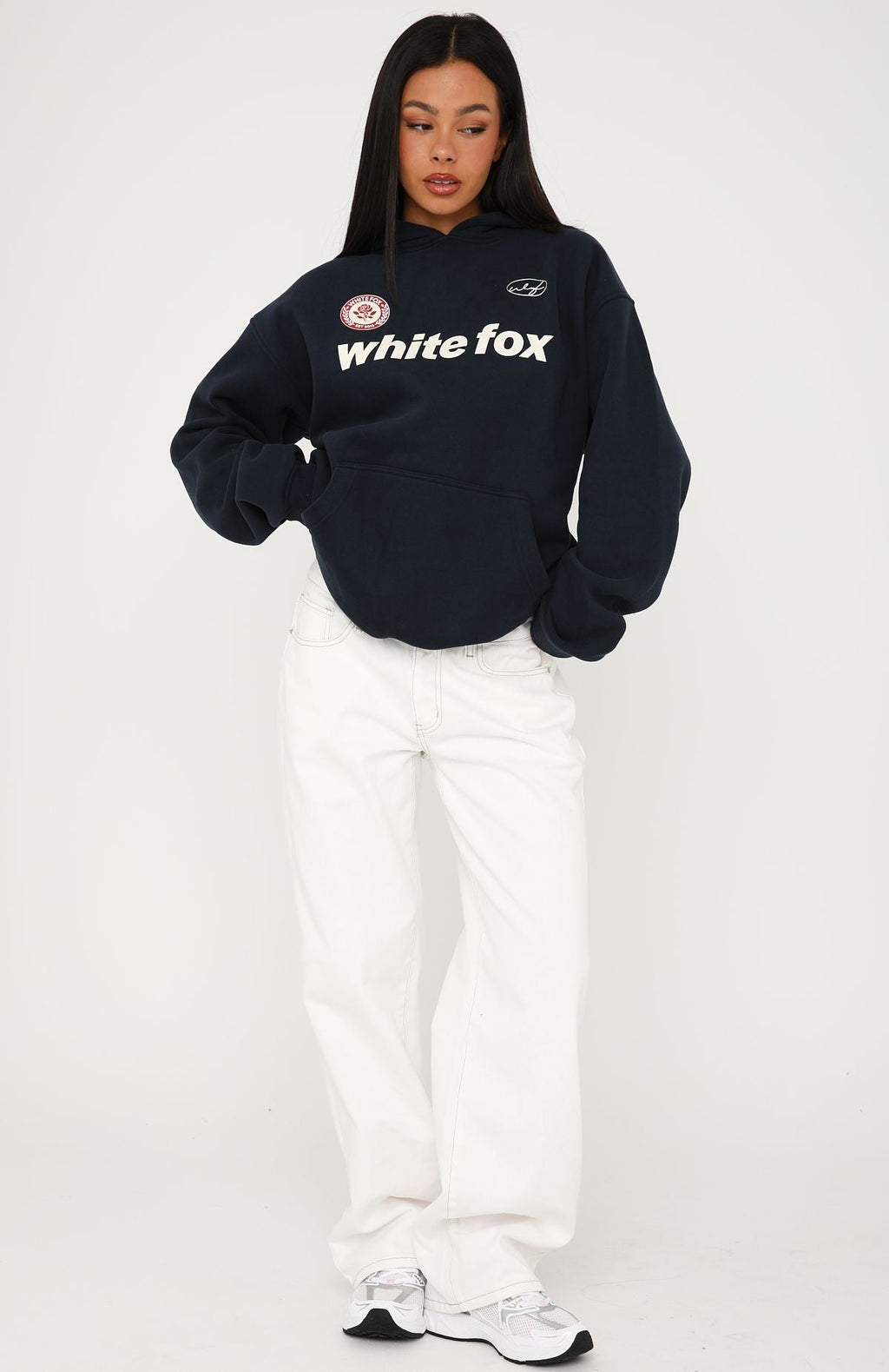 Trending No Matter What Happens Oversized Hoodie Navy