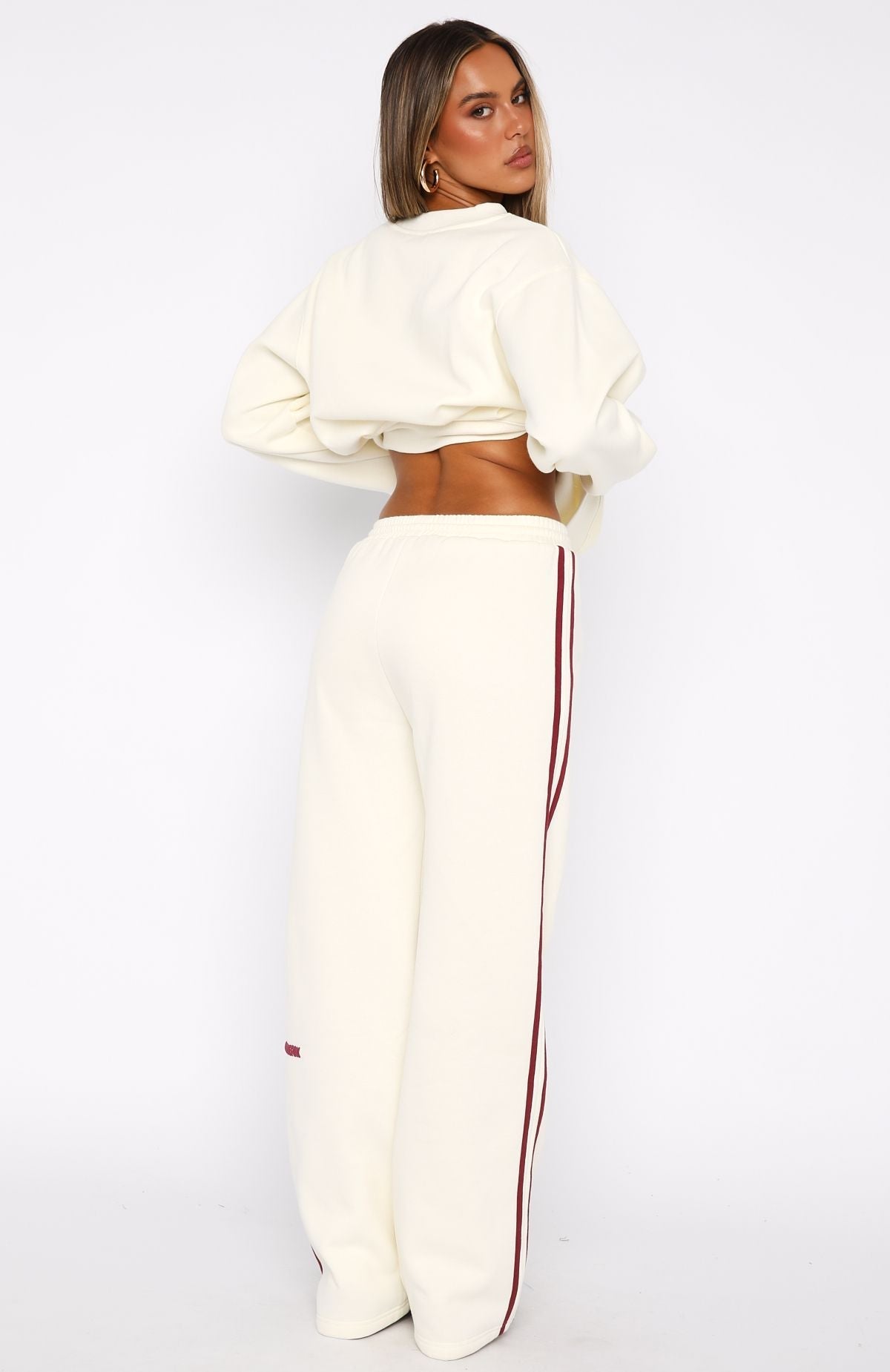 Trending 11th Street Out & About Wide Leg Sweatpants Cake Batter