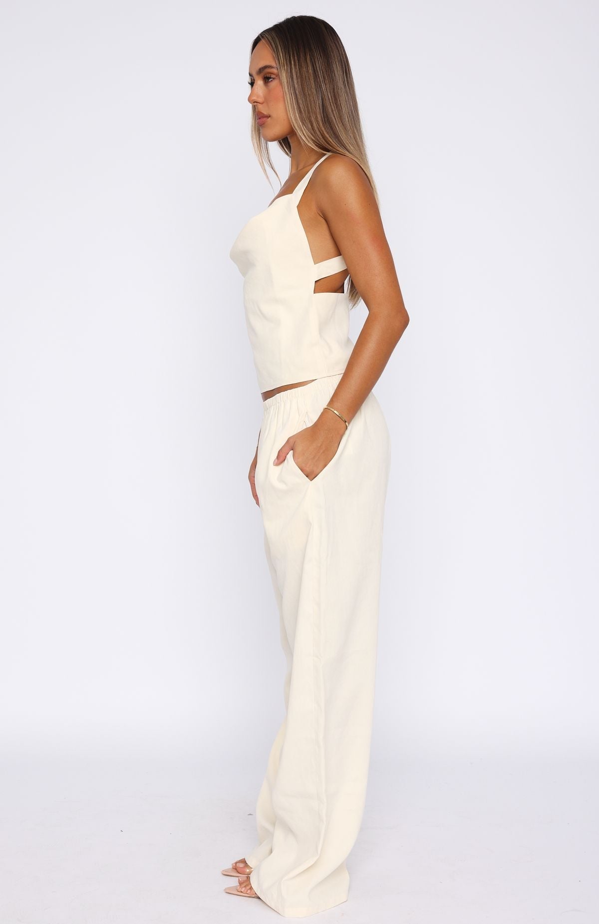 Trending Take A Stance Pants Off White
