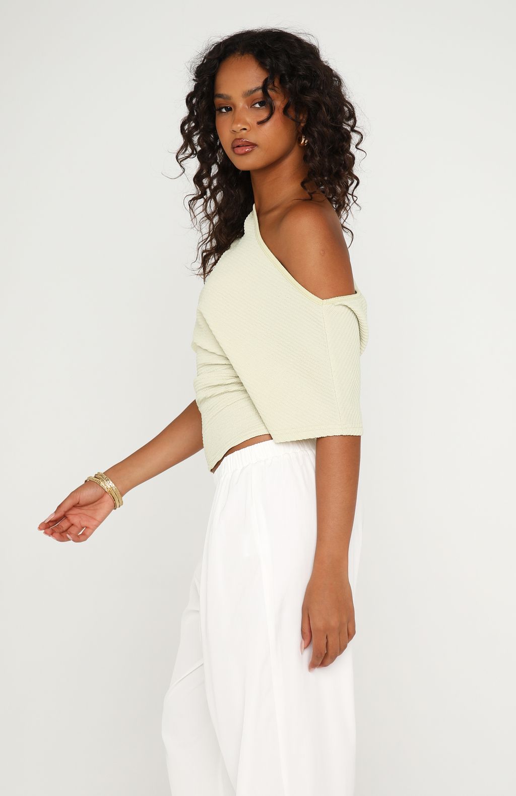 Trending Fateful Moment Cinched Top Matcha