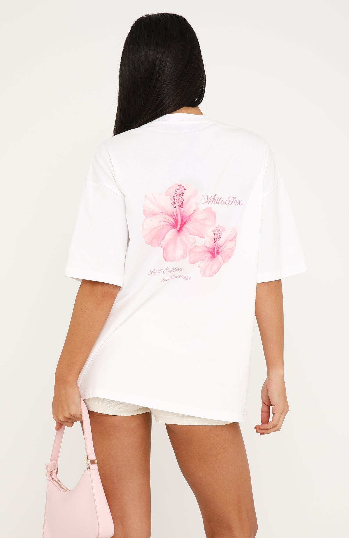 Trending Skipping A Beat Oversized Tee White