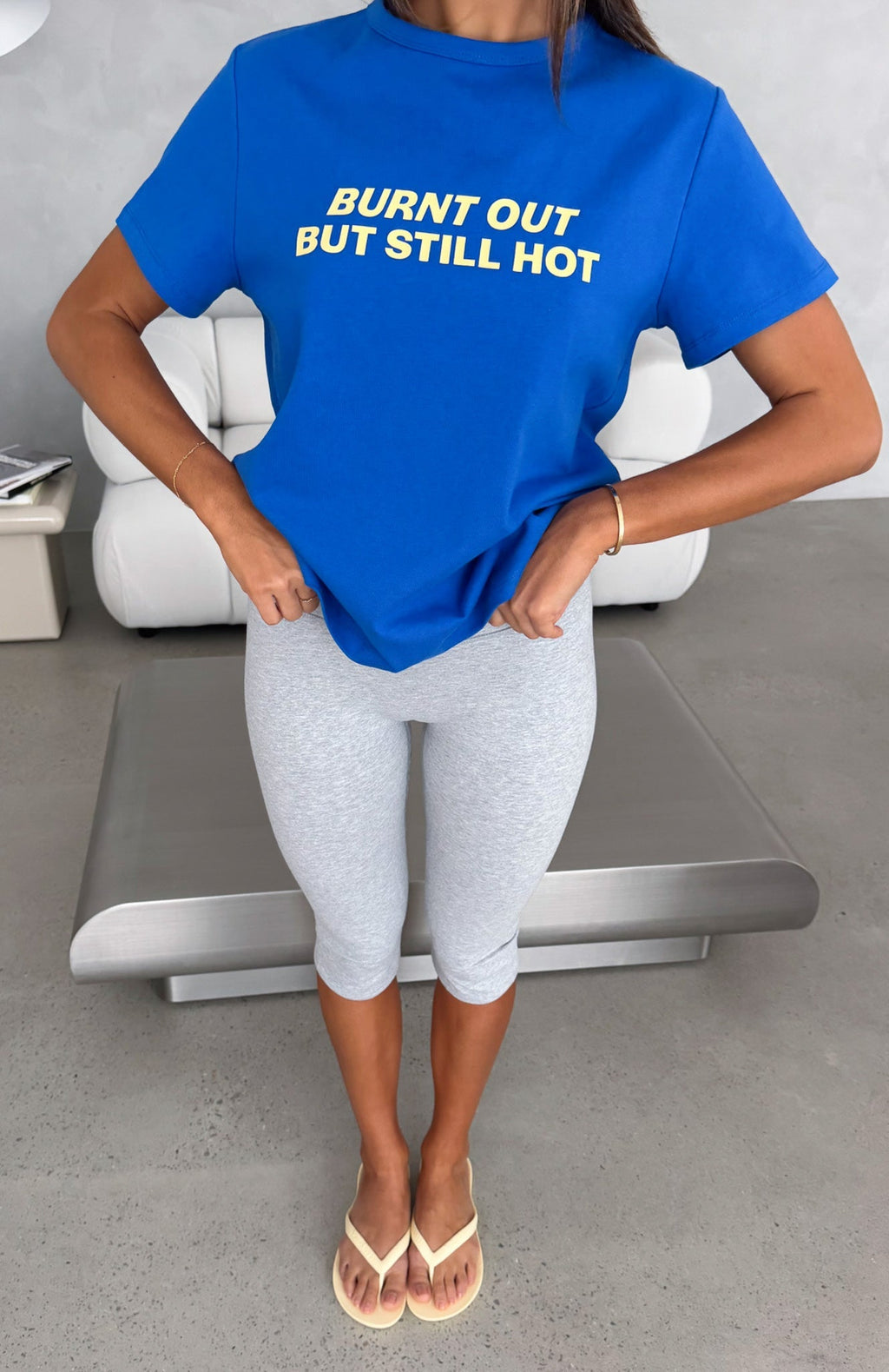 Trending Still Hot Tee Blue