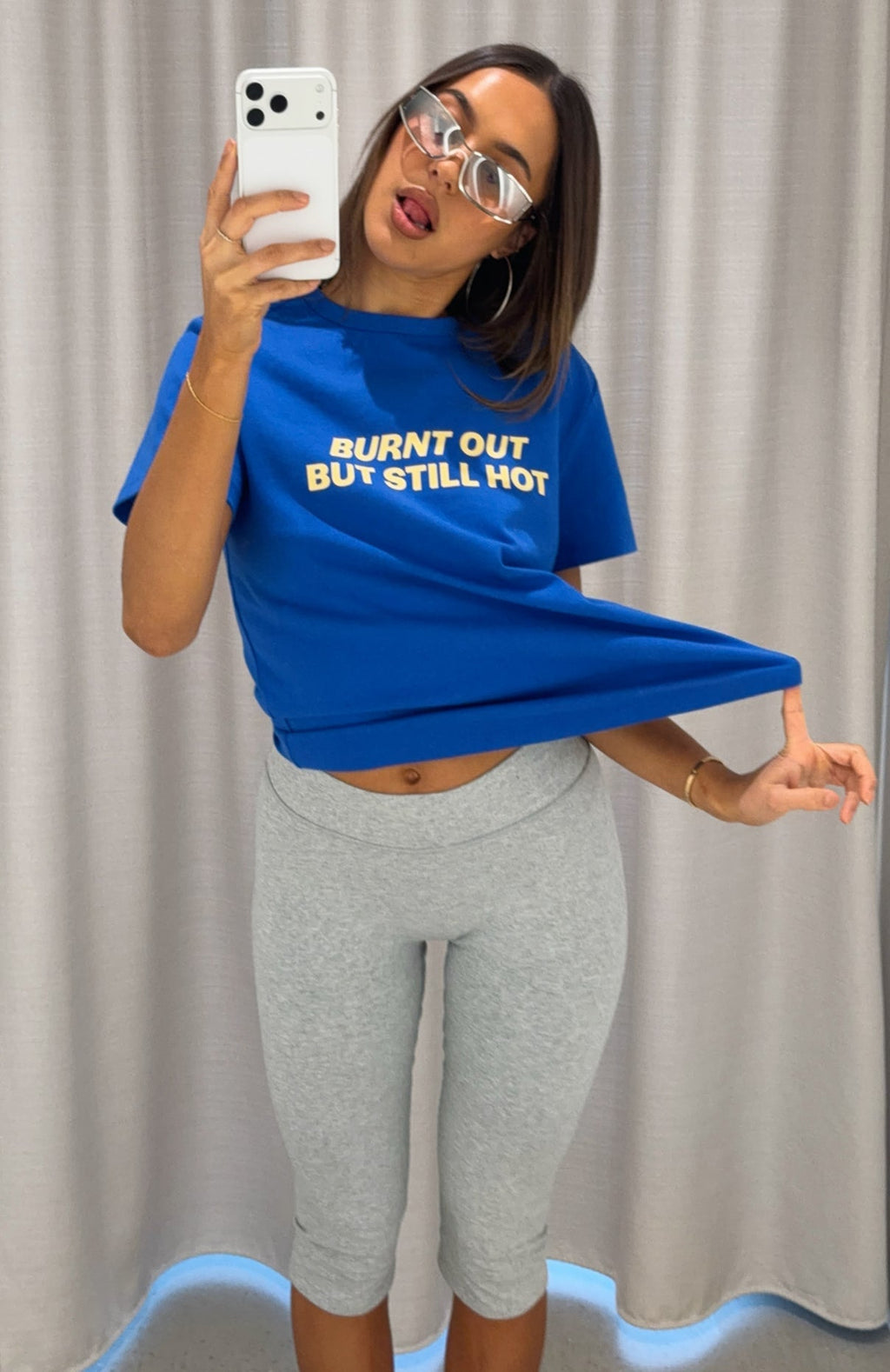 Trending Still Hot Tee Blue