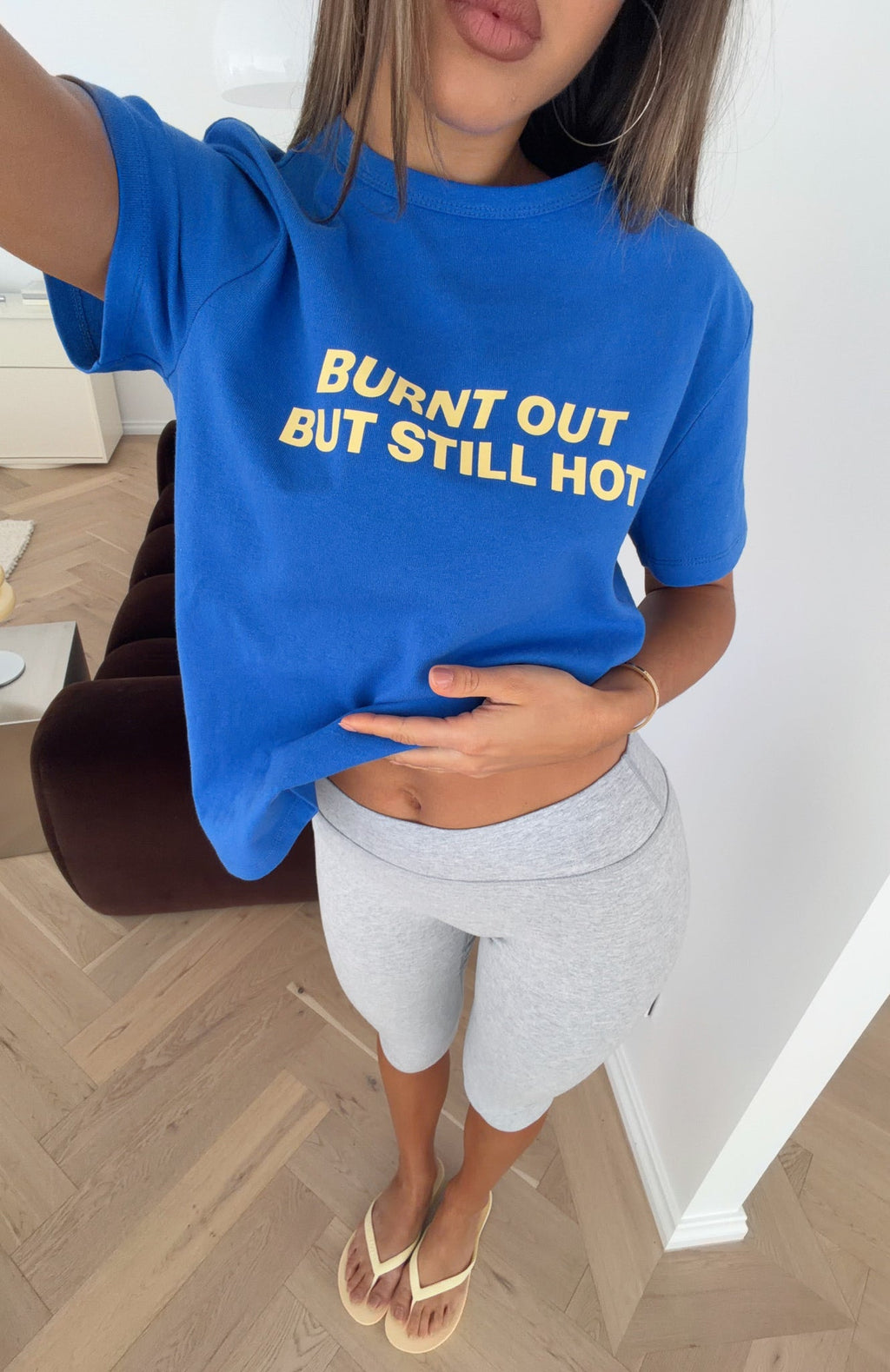 Trending Still Hot Tee Blue