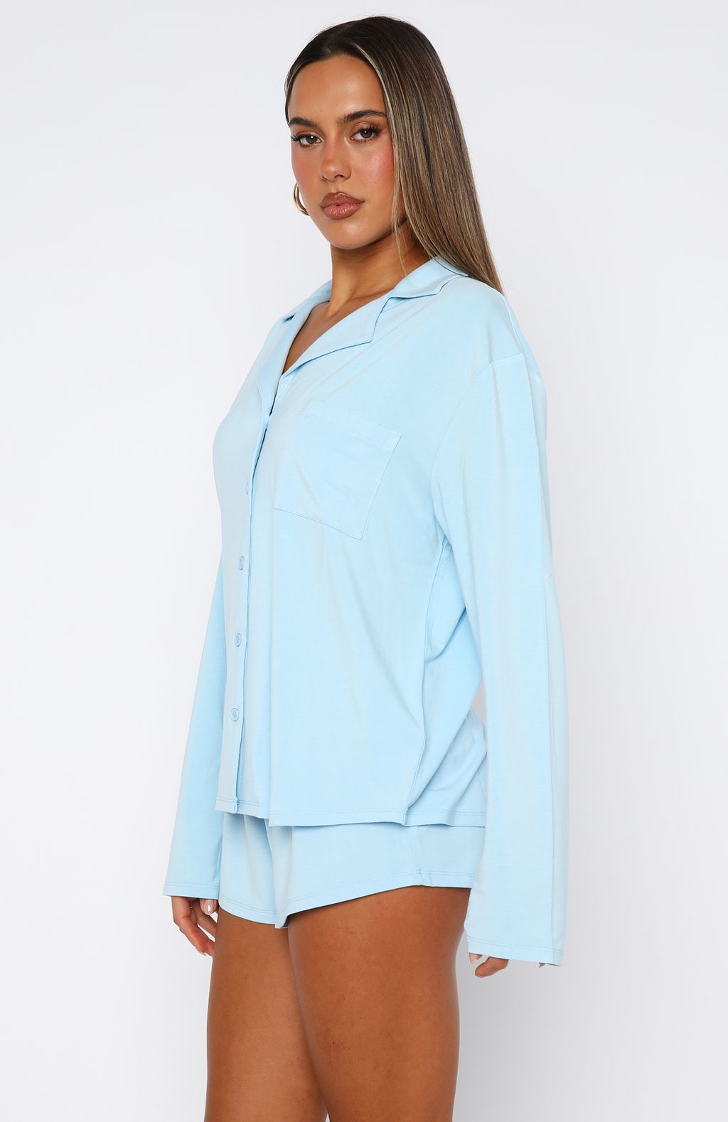 Trending Dreamscape Long Sleeve Pyjama Set Baby Blue