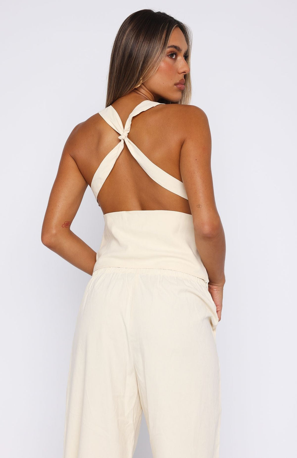 Trending Take A Stance Top Off White
