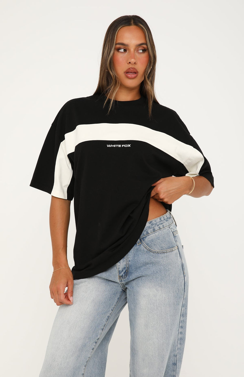 Trending Take Another Chance Oversized Tee Black