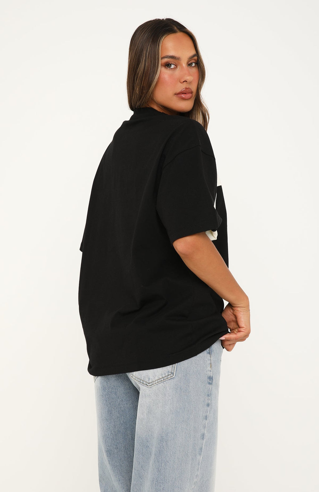 Trending Take Another Chance Oversized Tee Black