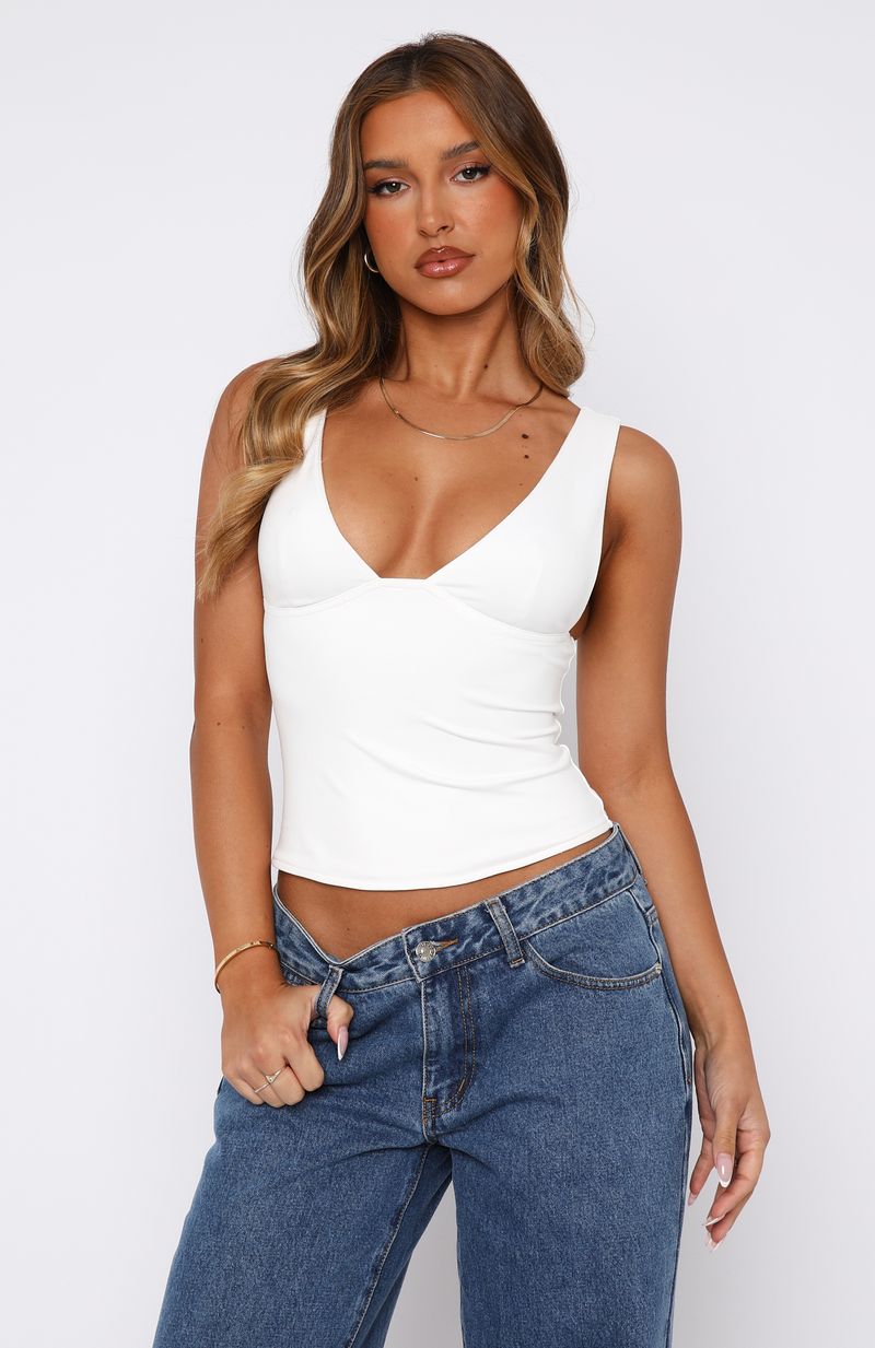 Trending Taking Up Space Top White