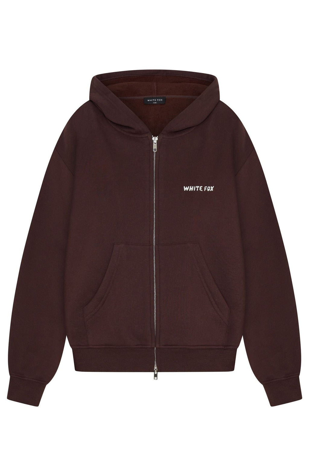 Trending Test Drive Boxy Zip Front Hoodie Chocolate