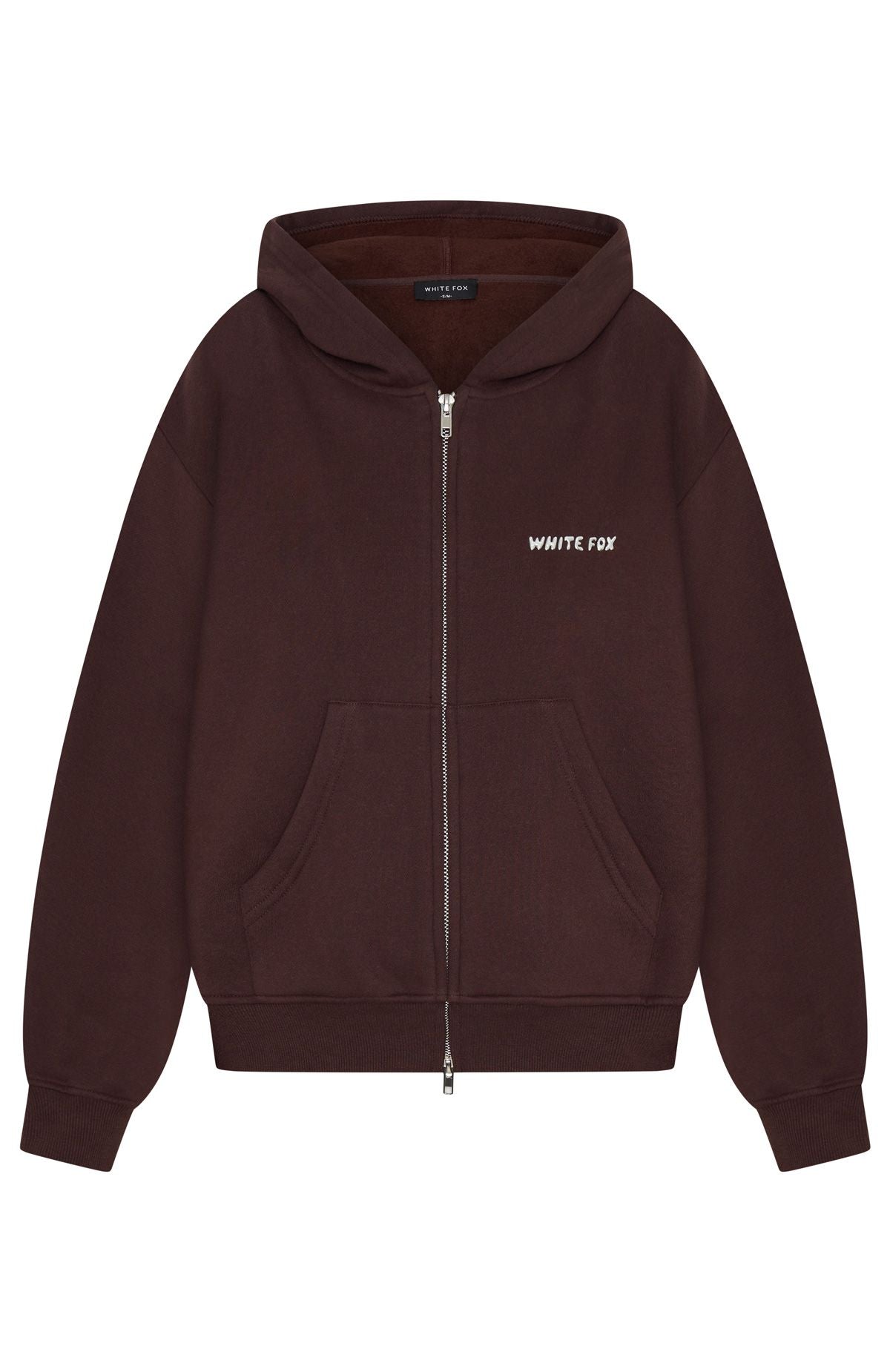 Trending Test Drive Boxy Zip Front Hoodie Chocolate