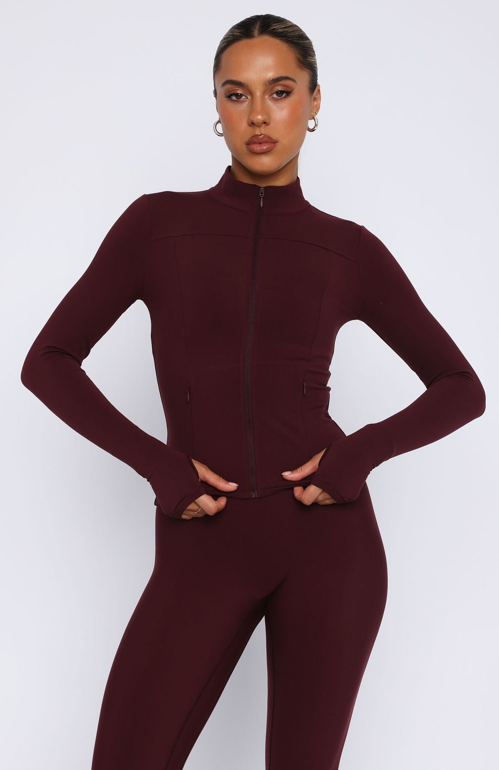 Trending Race To You Jacket Merlot
