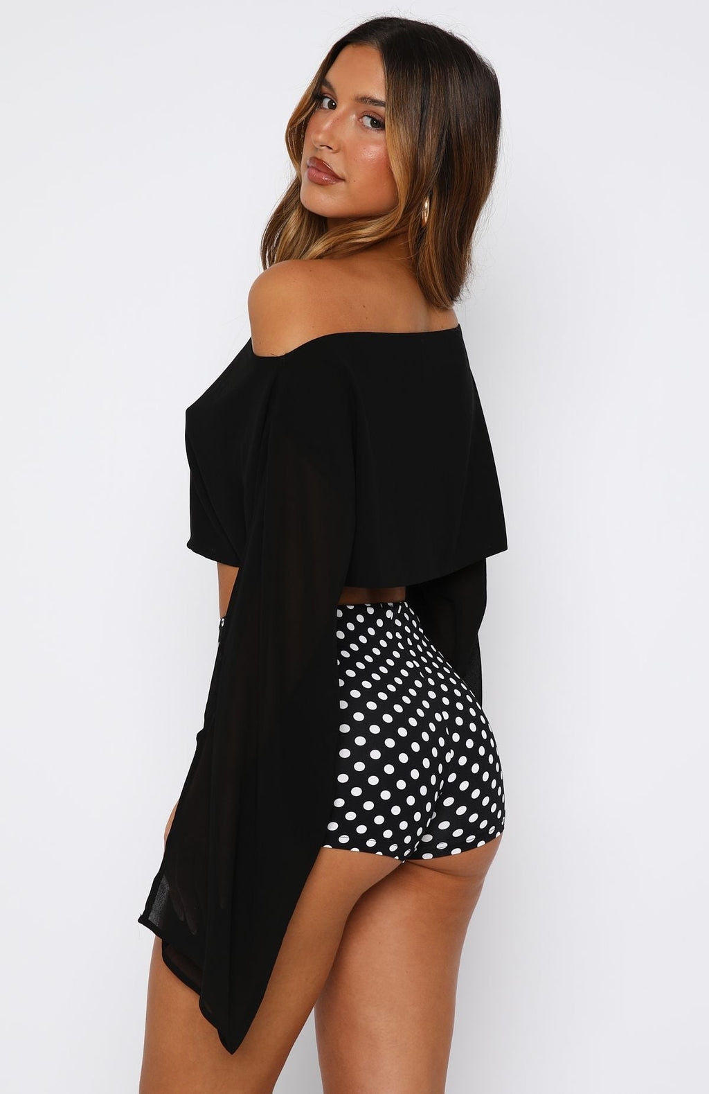 Trending Desert Drifts Long Sleeve Top Black