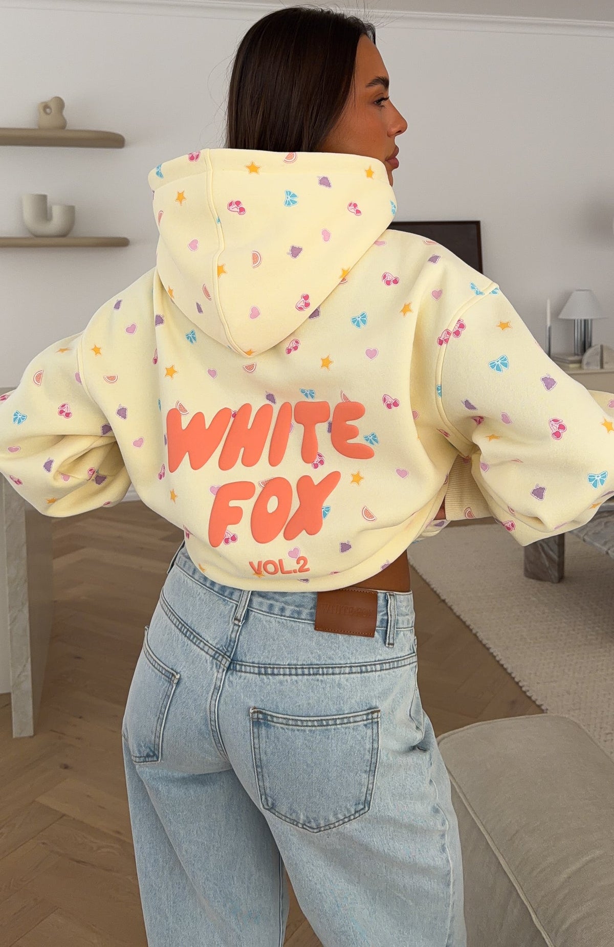 Trending Vol. 2 Printed Oversized Hoodie Lemon