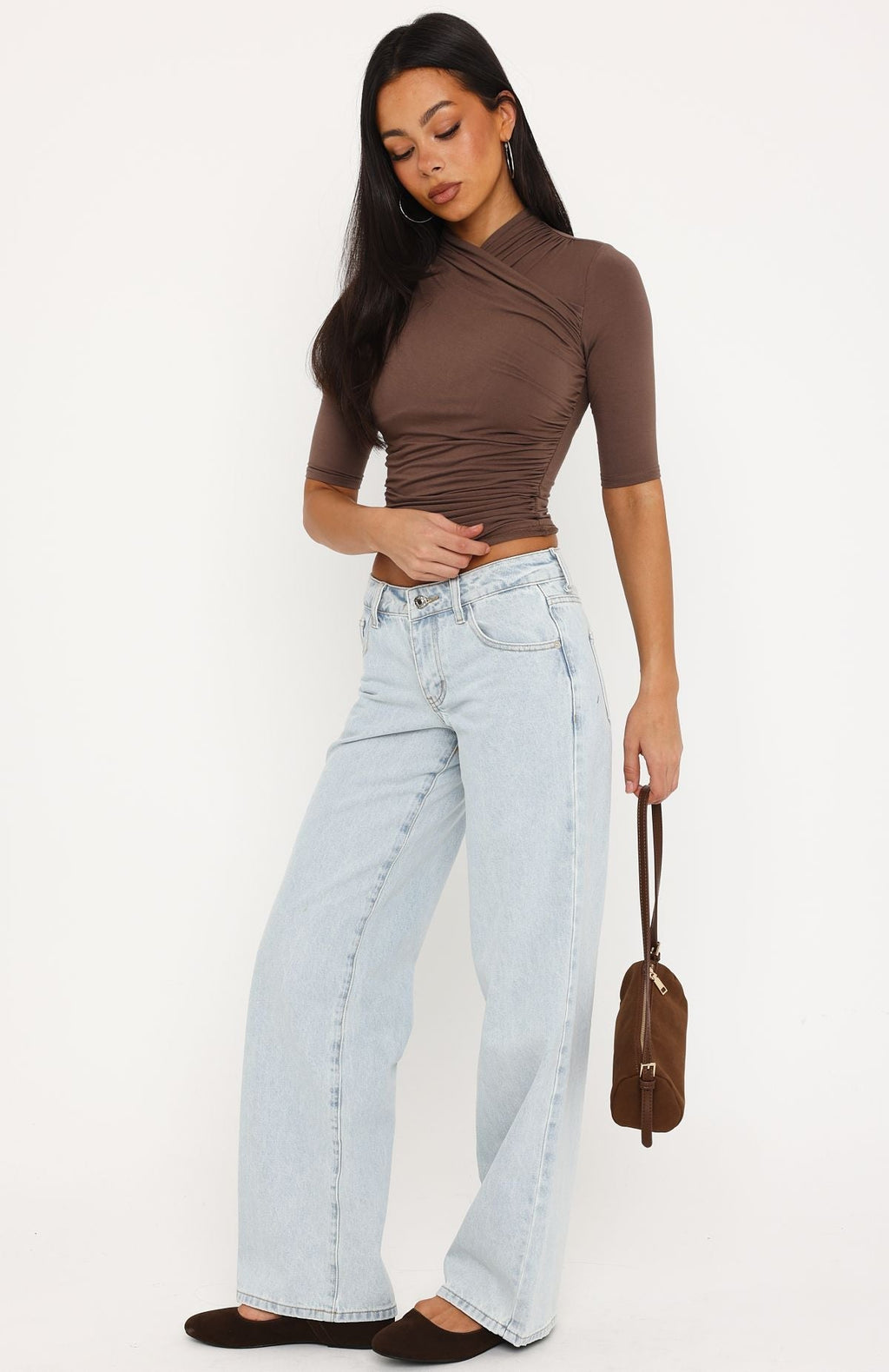 Trending Chelsea Low Rise Straight Leg Jeans Glacier Blue Wash