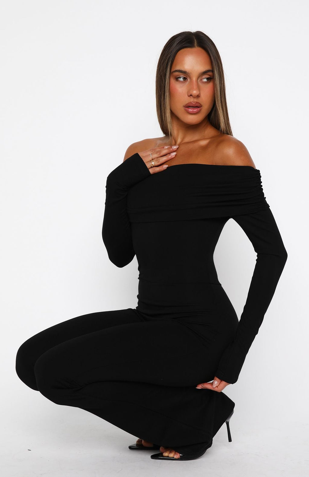 Trending For The Girls Long Sleeve Jumpsuit Black