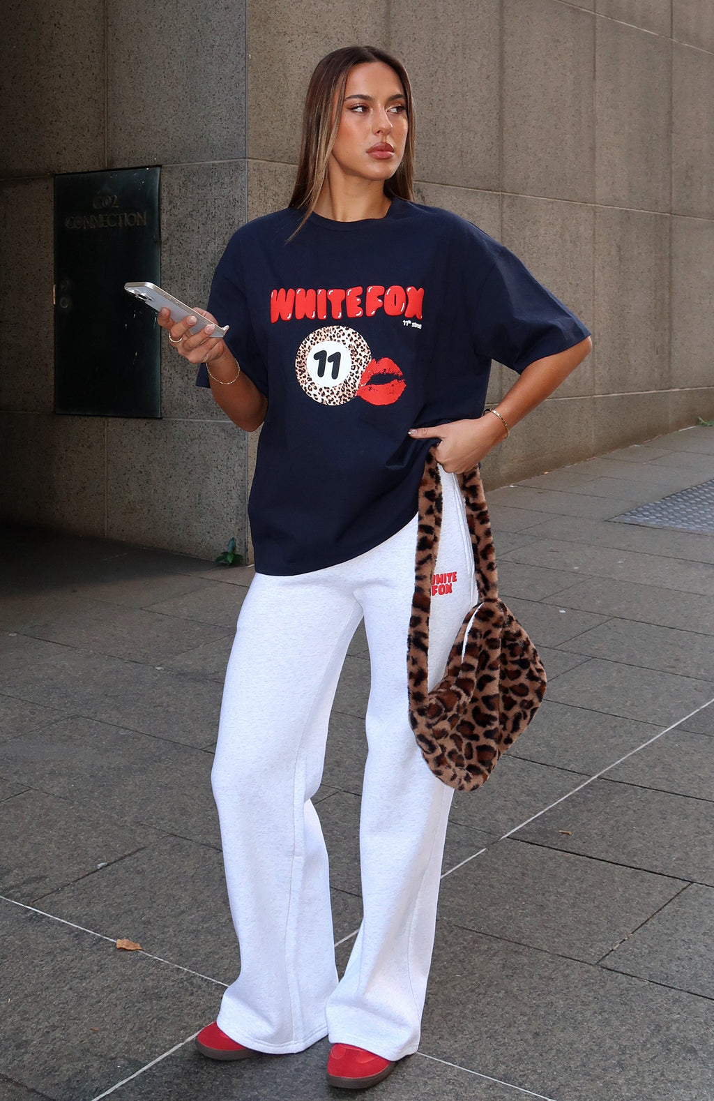 Trending 11th Street Concrete Jungle Oversized Tee Blueberry Twist