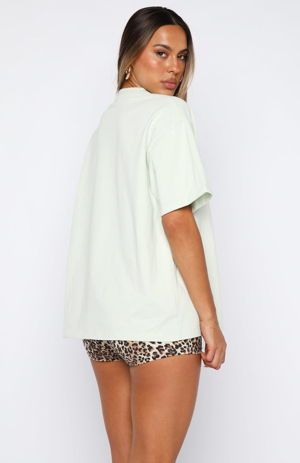 Trending 11th Street Concrete Jungle Oversized Tee Iced Matcha