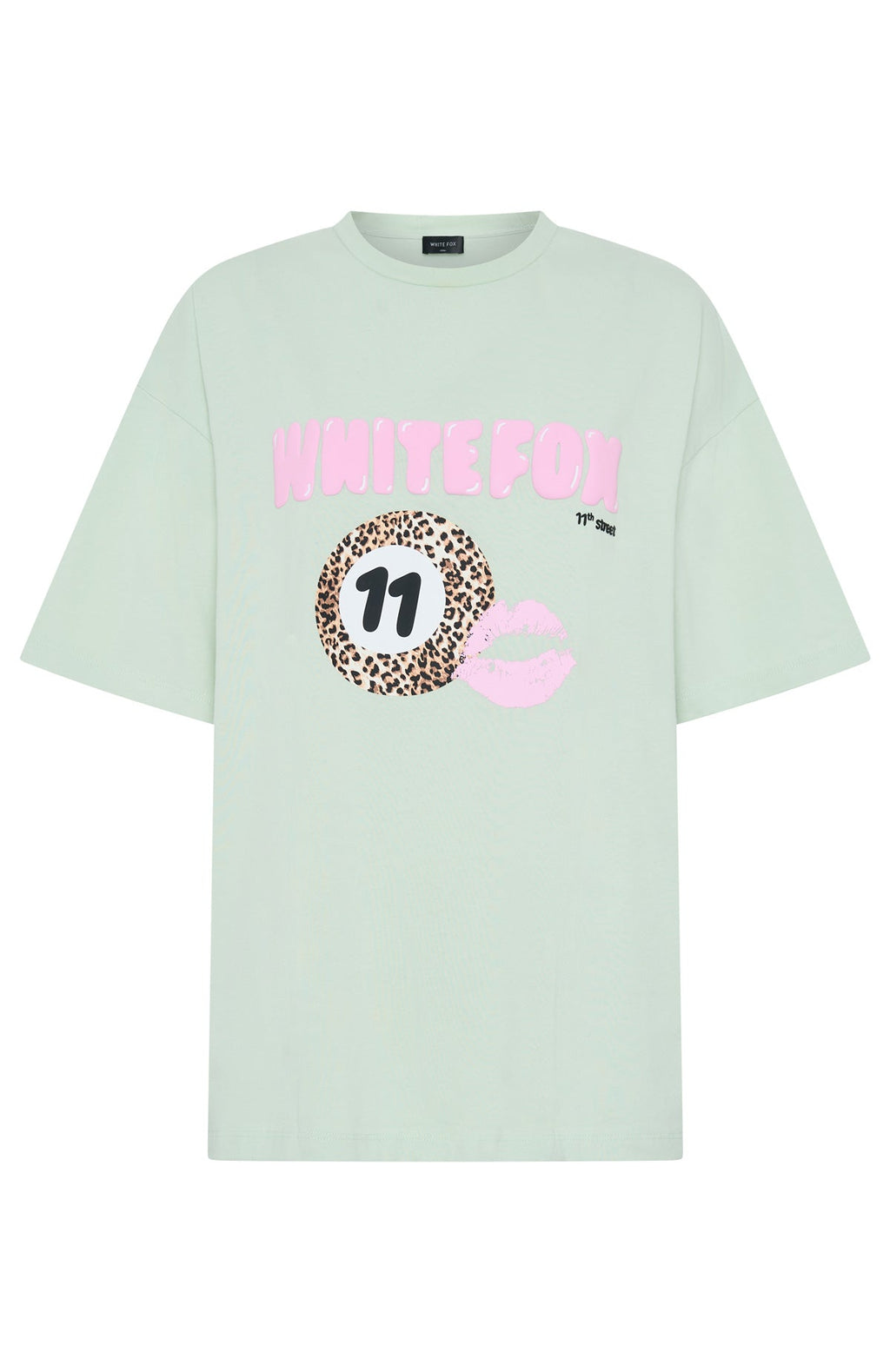 Trending 11th Street Concrete Jungle Oversized Tee Iced Matcha