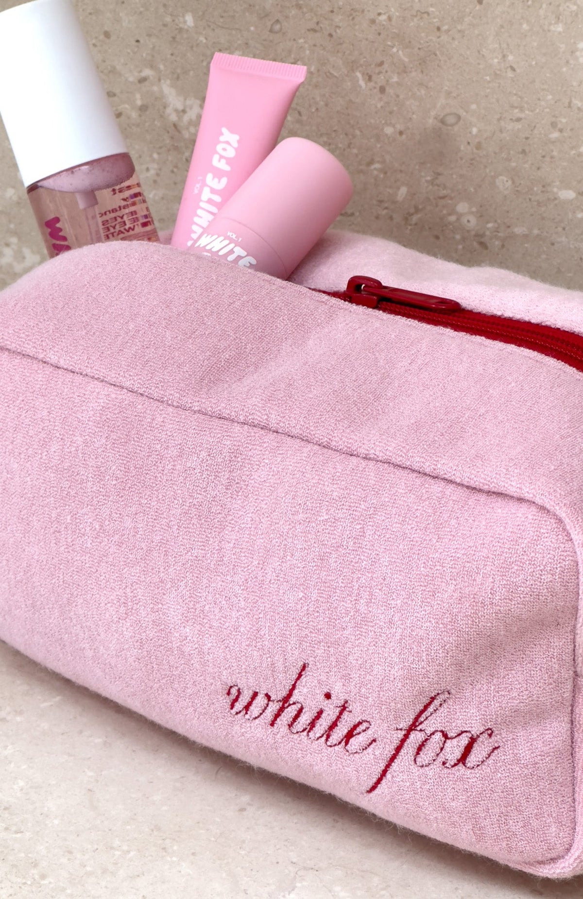 Trending Lillian Cosmetic Bag Baby Pink