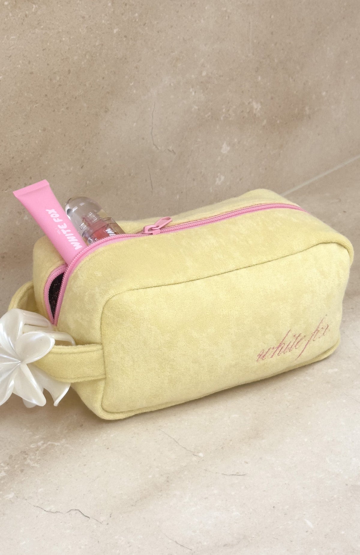 Trending Lillian Cosmetic Bag Lemon