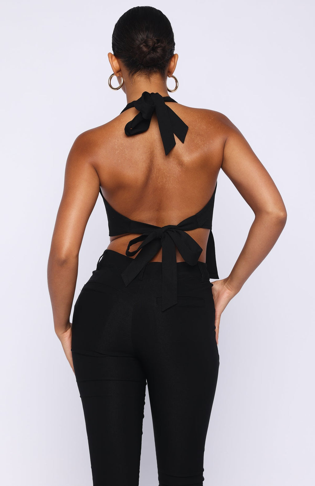 Trending All I Needed Halter Top Black