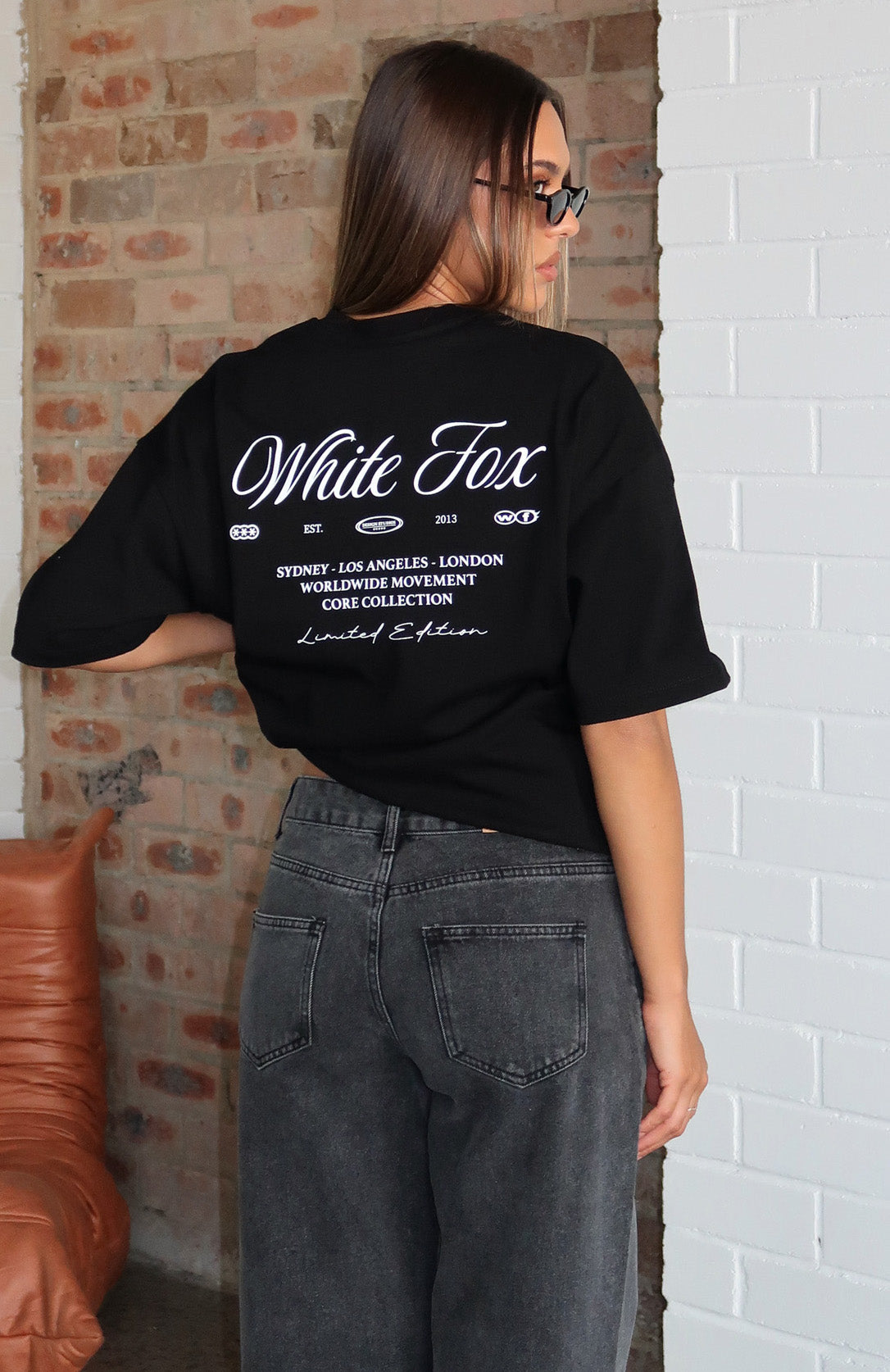Trending At Second Glance Oversized Tee Black