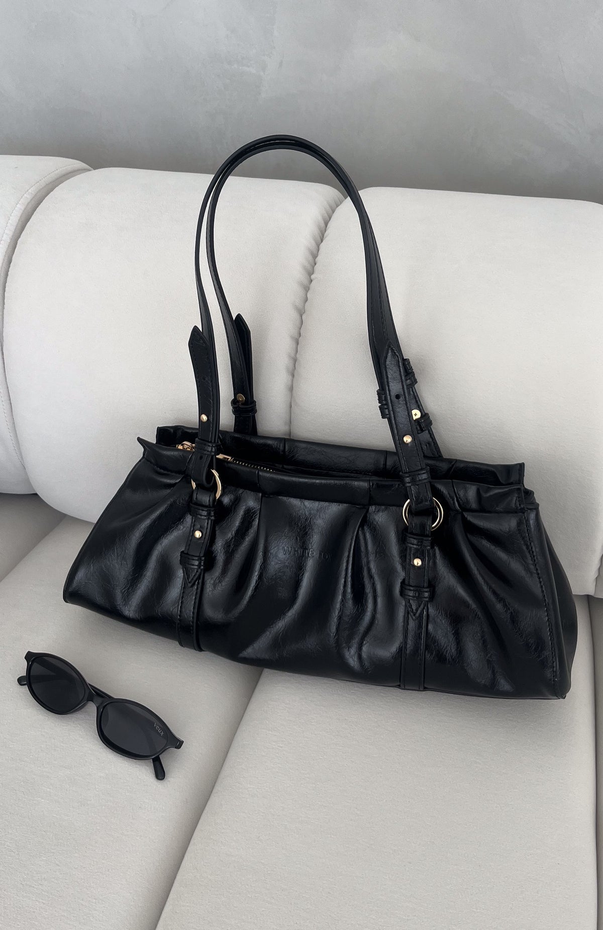 Trending Aveline Shoulder Bag Black PU