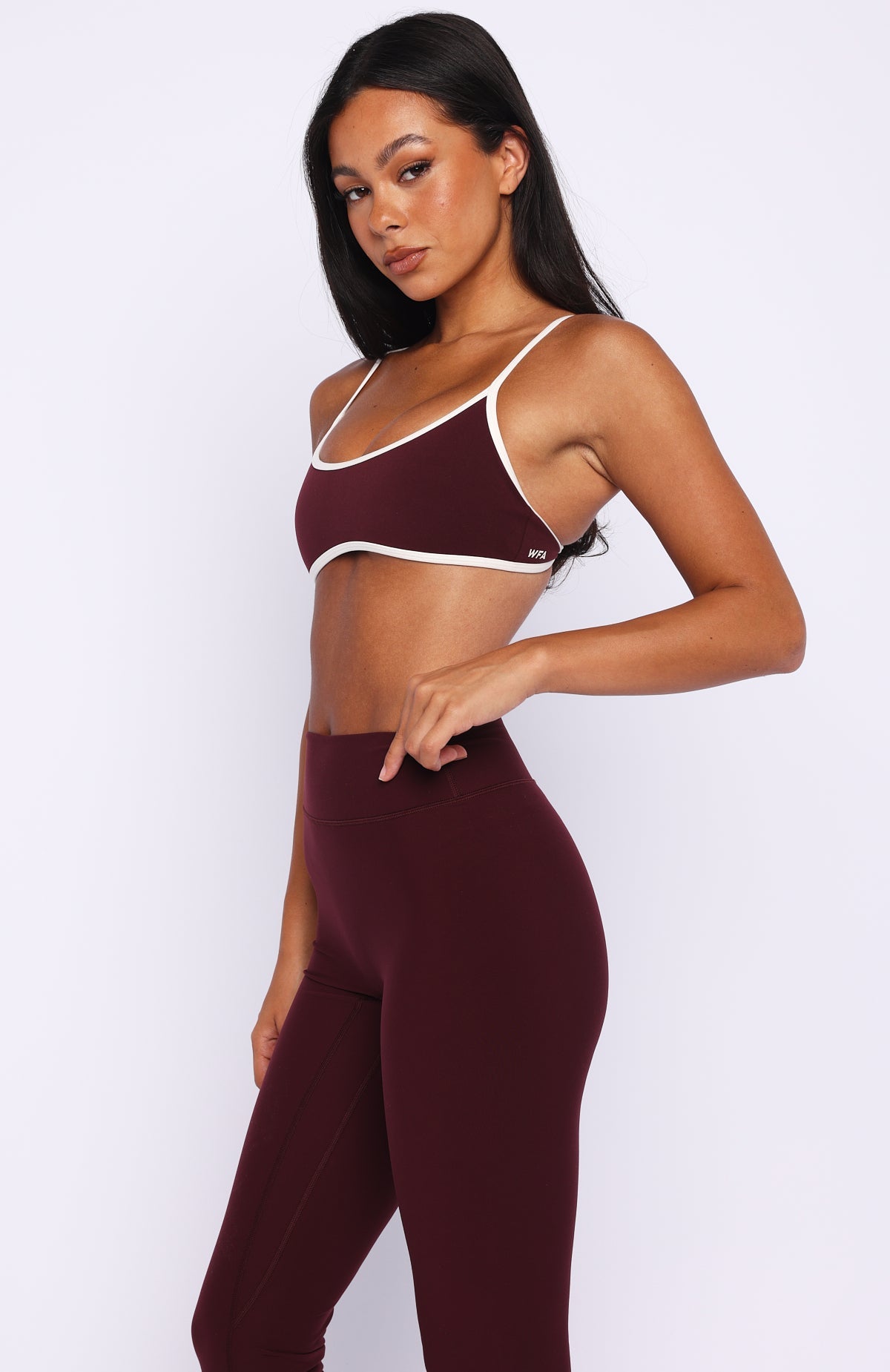 Trending Blitz Sports Bra MerlotCream