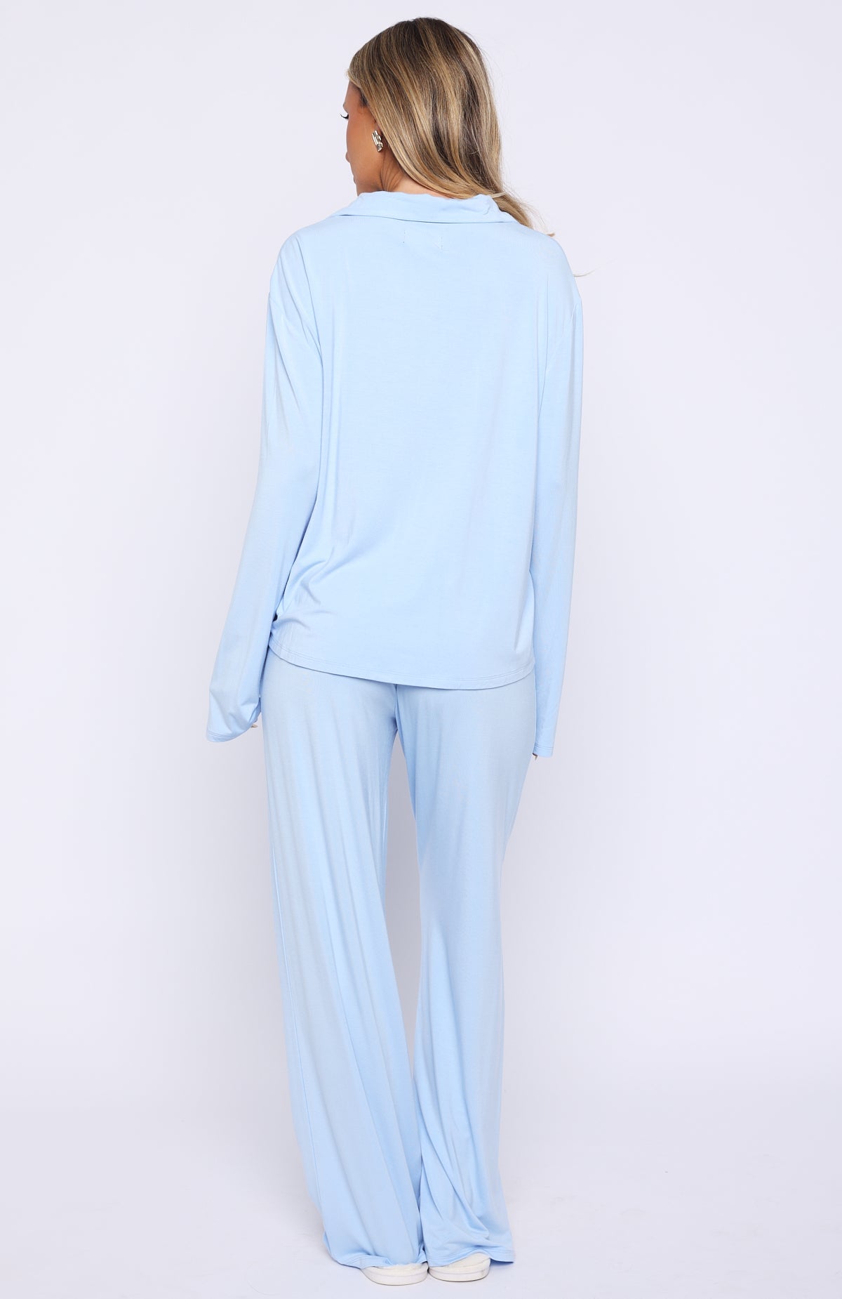 Trending Bridal Party Long Sleeve Pyjama Set Baby Blue
