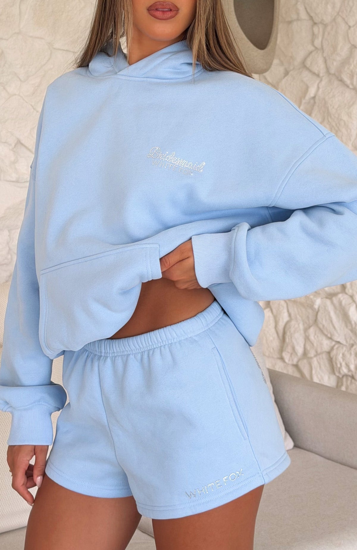 Trending Bridal Party Lounge Shorts Light Blue
