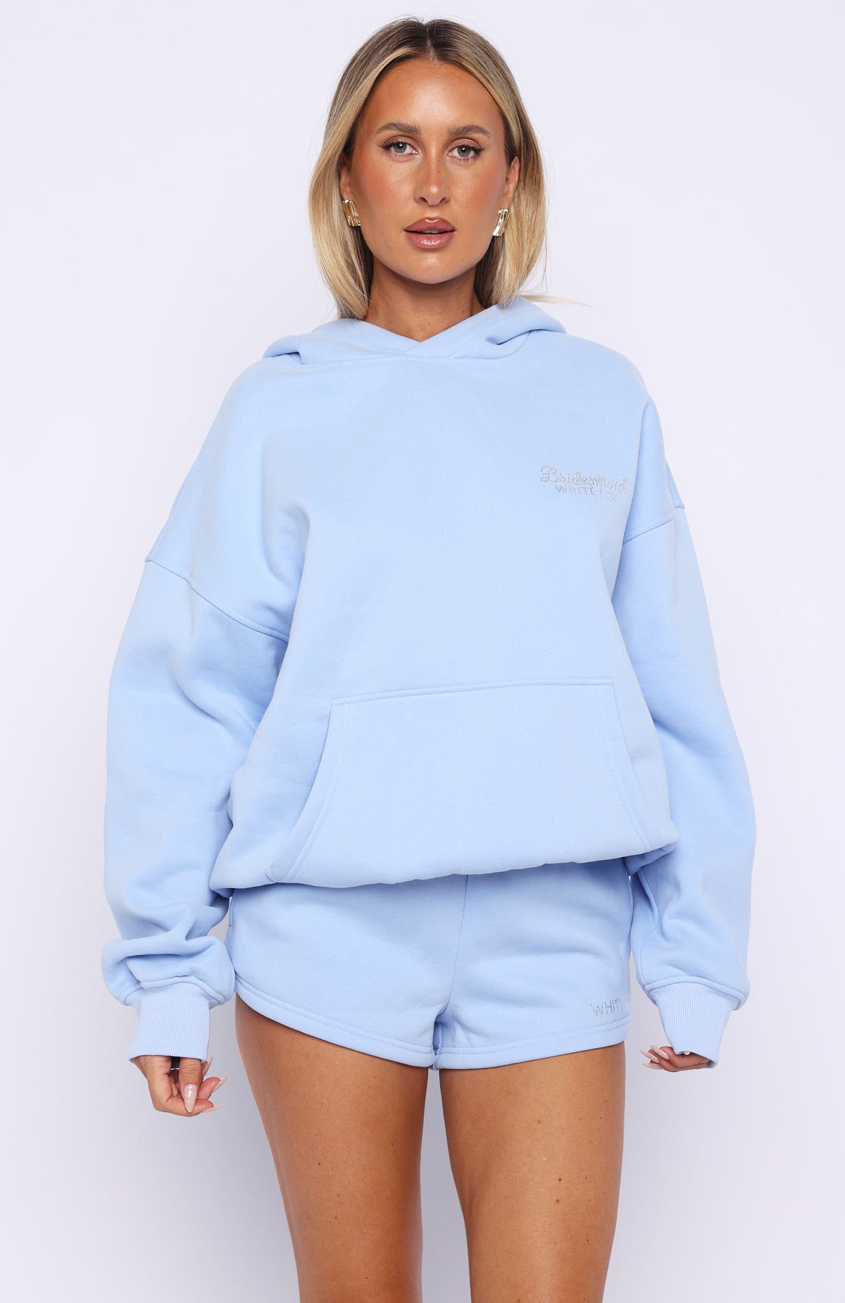 Trending Bridal Party Lounge Shorts Light Blue