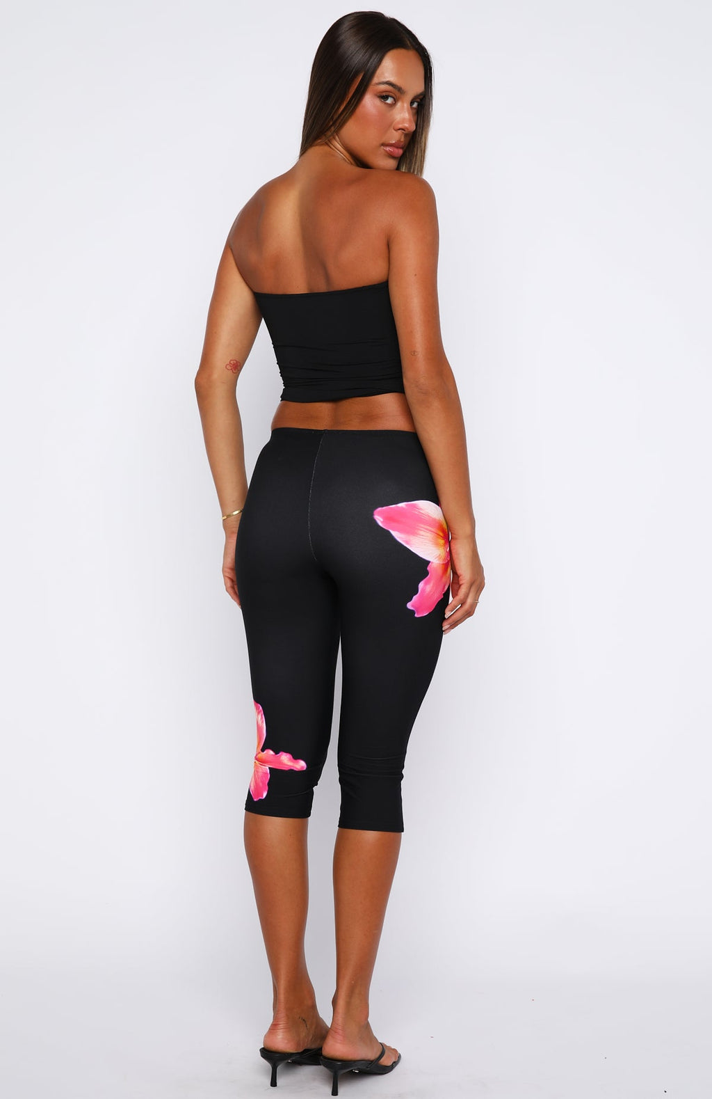 Trending Call Me Trouble Capri Pants Midnight Blossom