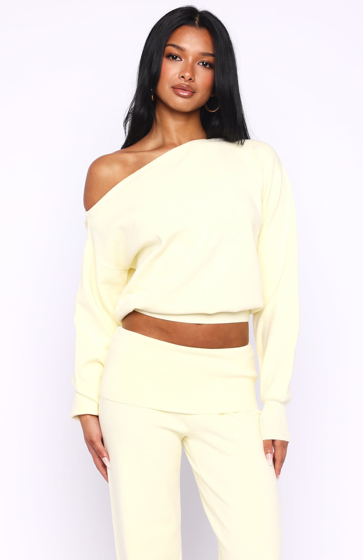 Trending Cant Find The Words Knit Sweater Lemon
