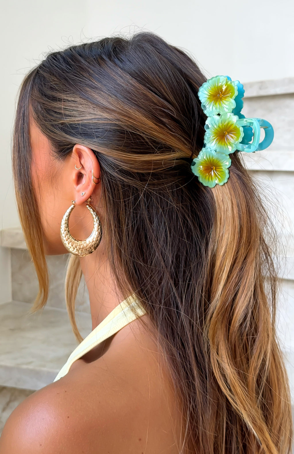 Trending Chantria Hair Clip Blue