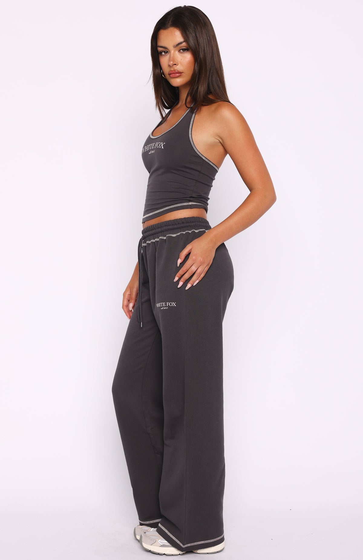 Trending Chill In Style Track Pants Charcoal