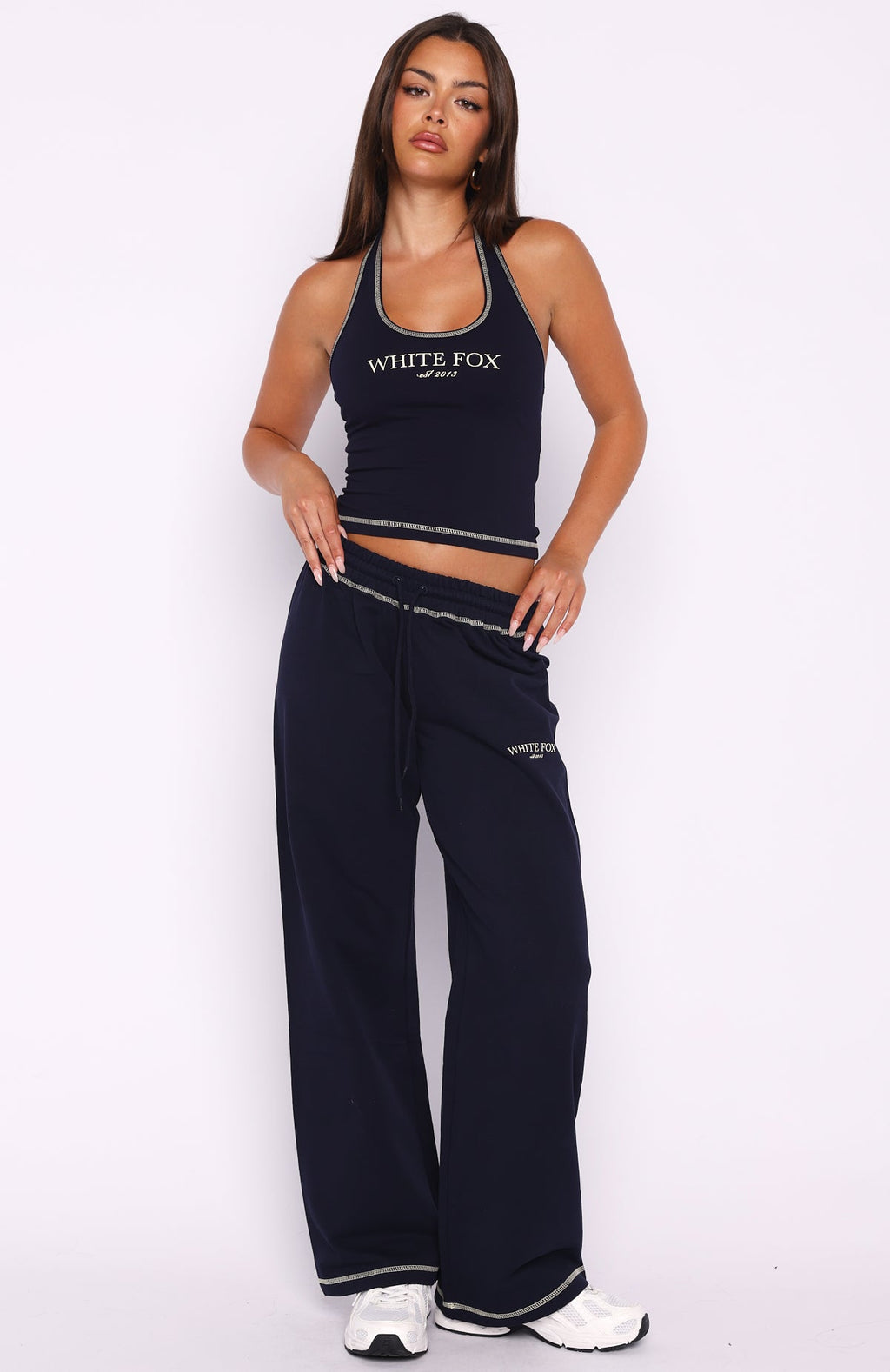 Trending Chill In Style Halter Top Navy