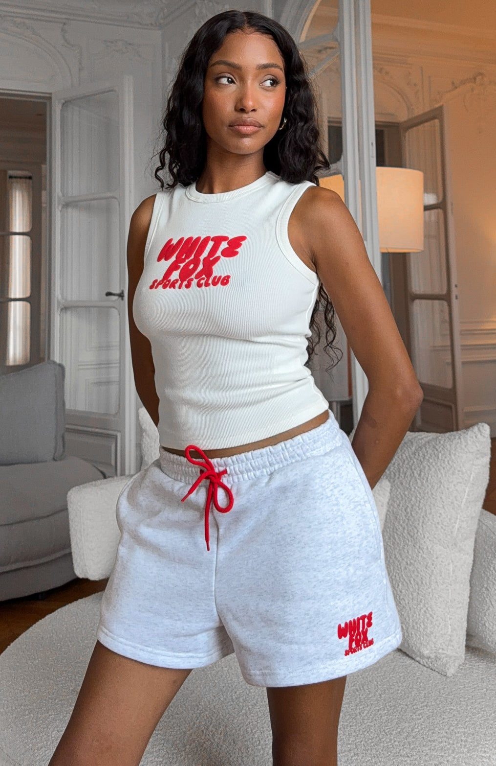 Trending Club 14 Allie Lounge Shorts Grey Marle