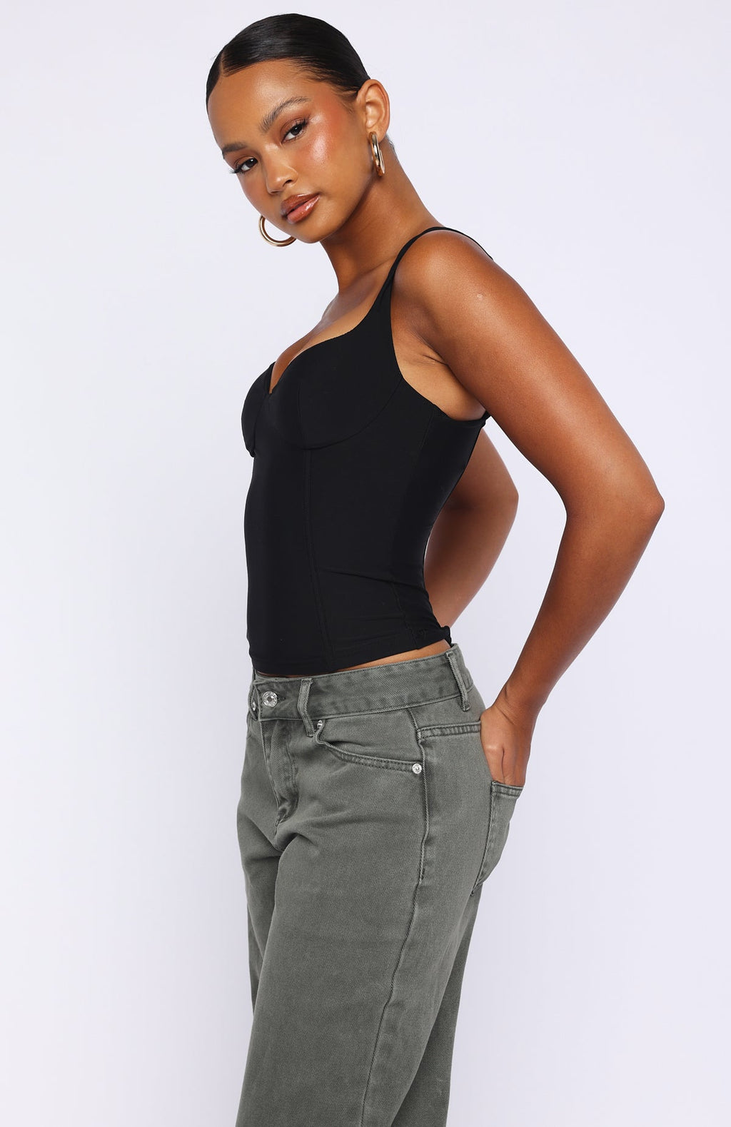 Trending Club Party Top Black