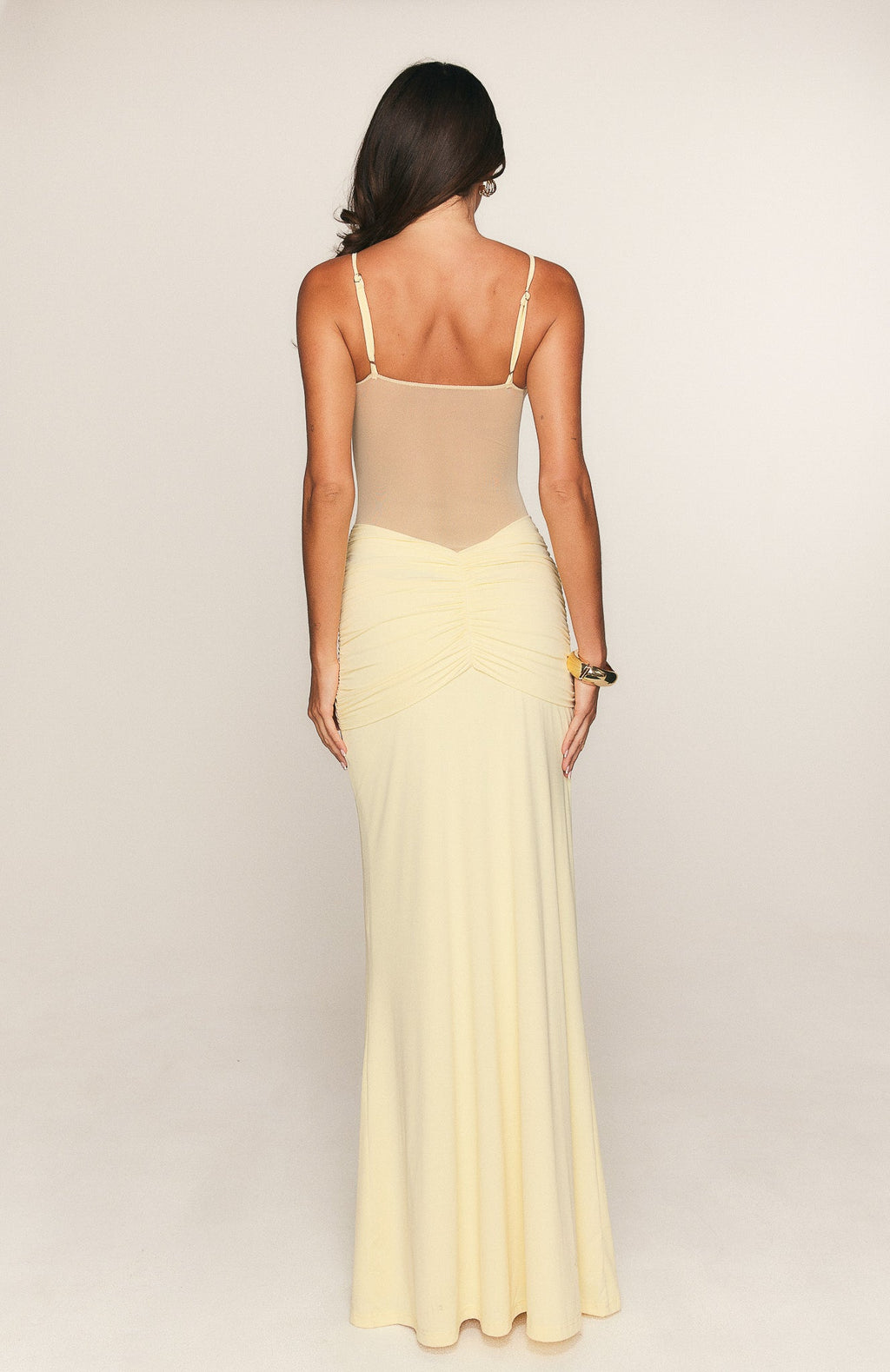 Trending Confetti Skies Maxi Dress Lemon