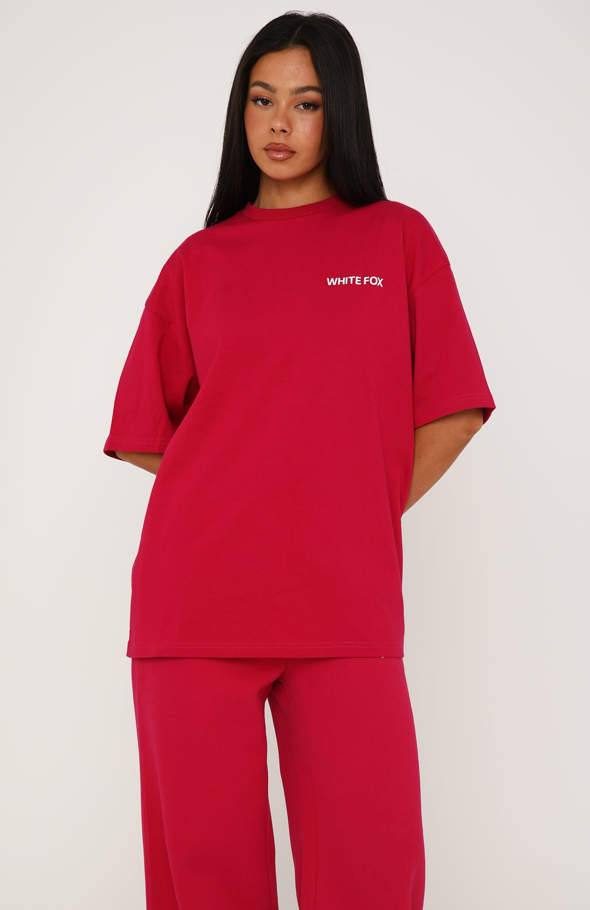 Trending Core Classic Oversized Tee Berry