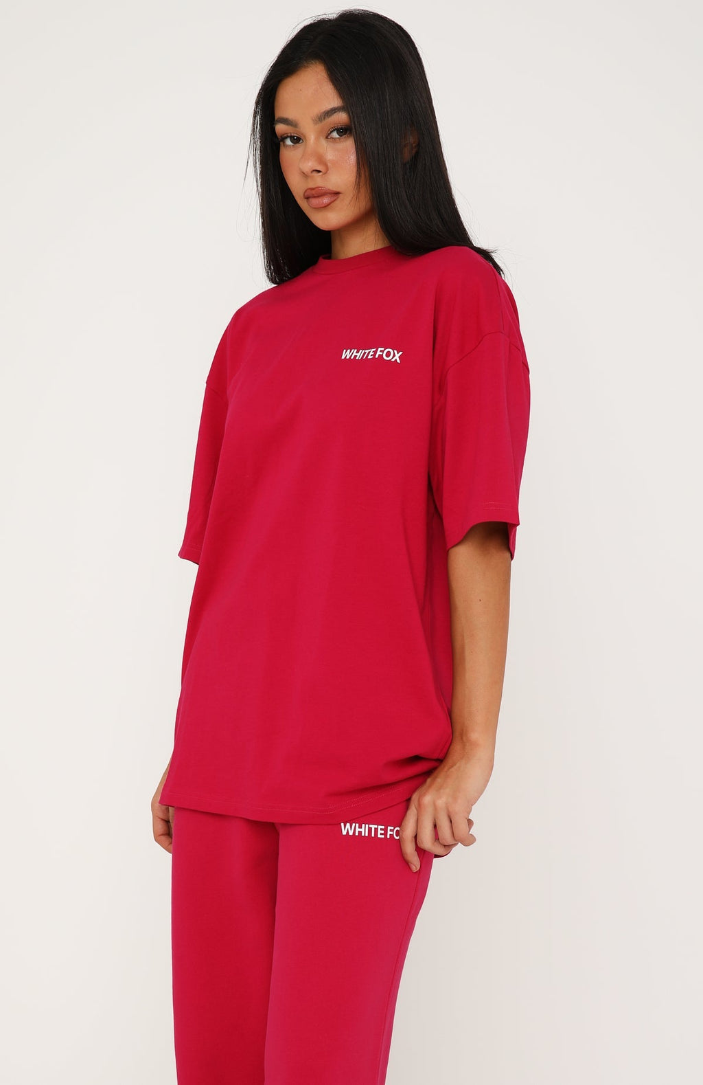 Trending Core Classic Oversized Tee Berry